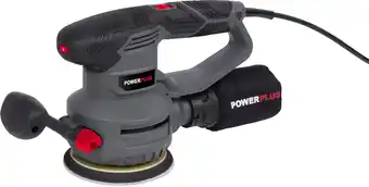 Bol.com Powerplus POWE40030 Excentrische schuurmachine - 450W - Ø125mm - Incl. stofopvangbox en 5 stuks schuurpapier aanbieding