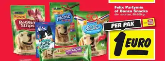 Nettorama Purina Felix Partymix Of Bonzo Snacks aanbieding