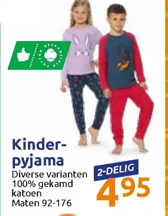 Action Kinder pyjama aanbieding