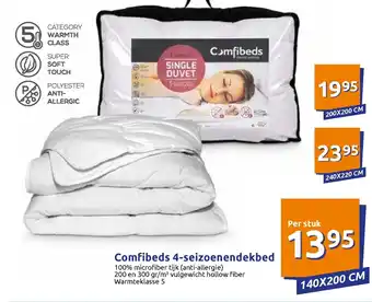 Action Comfibeds 4-seizoenendekbed aanbieding