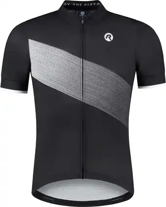 Bol.com Rogelli Groove Fietsshirt - Korte Mouwen - Heren - Zwart - Maat L aanbieding