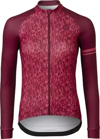 Bol.com AGU Melange Fietsshirt Lange Mouwen Essential Dames - Rood - L aanbieding