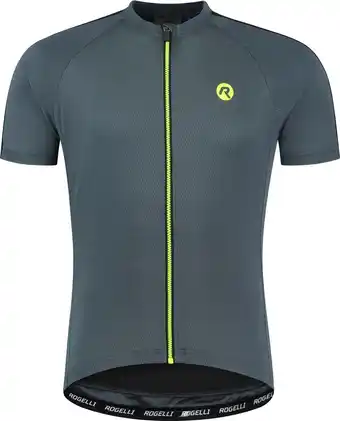 Bol.com Rogelli Explore Fietsshirt - Korte Mouwen - Heren - Grijs, Zwart, Fluor - Maat L aanbieding