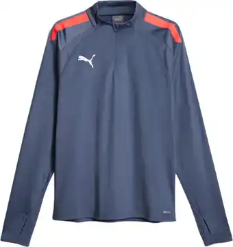 Bol.com PUMA teamLIGA 1/4 Zip Top Heren Sporttrui - Blauw - Maat S aanbieding