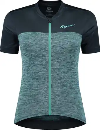 Bol.com Rogelli Melange Fietsshirt - Korte Mouwen - Dames - Blauw, Turquoise - Maat L aanbieding