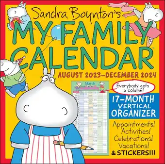 Bol.com Sandra Boynton's My Family Calendar 17-month 2023-2024 Calendar aanbieding