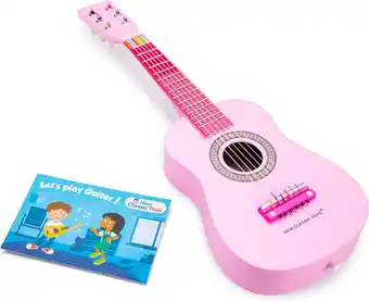 Bol.com New Classic Toys Speelgoedinstrument - Houten speelgoedgitaar met draagriem - Inclusief muziekboekje aanbieding