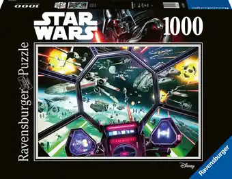 Bol.com Ravensburger puzzel Star Wars TIE Fighter Cockpit - Legpuzzel - 1000 stukjes aanbieding