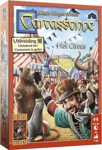 Bol.com Carcassonne: Het Circus Uitbreiding Bordspel aanbieding