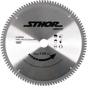 Bol.com STHOR Cirkelzaagblad Ø300 mm - 100 T - binnendiameter 30 mm - Voor Aluminium aanbieding