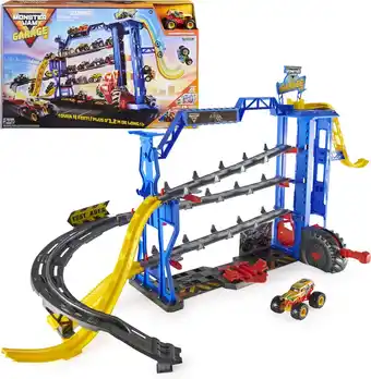 Bol.com Monster Jam - Speelgoedgarage met Grave Digger - Licht en Geluid aanbieding
