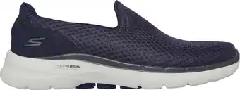 Bol.com Skechers Go Walk 6 - Motley Heren Instappers - Donkerblauw - Maat 40 aanbieding