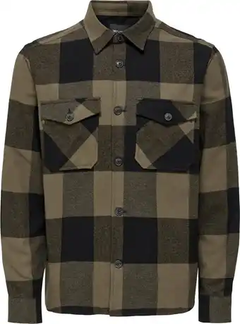 Bol.com ONLY & SONS ONSMILO LS CHECK OVERSHIRT NOOS Heren Overhemd - Maat S aanbieding