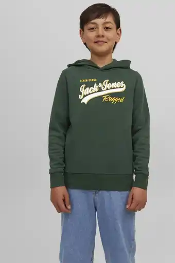 Bol.com JACK&JONES JUNIOR JJELOGO SWEAT HOOD 2 COL 22/23 NOOS JNR Jongens Trui - Maat 128 aanbieding