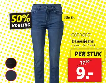 Lidl esmara Damesjeans aanbieding