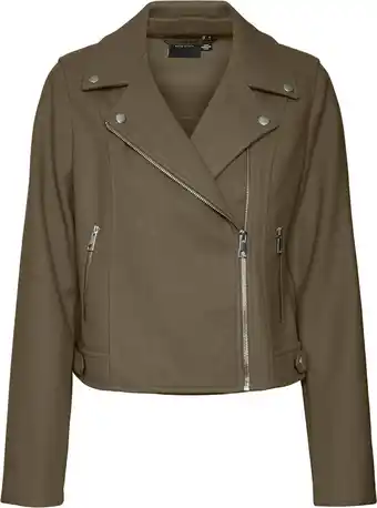 Bol.com VERO MODA VMPOP SHORT BIKER JACKET GA BOO Dames Jas - Maat S aanbieding