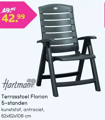 Leen Bakker Terrasstoel florion 5-standen aanbieding