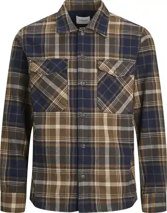 Bol.com Jack & Jones Overhemd Jjeeddie Overshirt Ls Noos 12235986 Otter Mannen Maat - M aanbieding