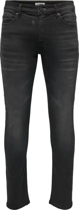 Bol.com Only & Sons Jeans Onsloom Slim Black 5232 Jeans Bf 22025232 B Lack Demin Mannen Maat - W30 X L34 aanbieding