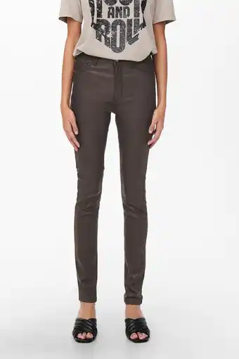 Bol.com Jacqueline de Yong Broek Jdynewthunder Coated High Skn Pnt N 15211786 Chocolate Brown Dames Maat - W26 X L32 aanbieding