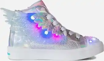 Bol.com Skechers Twi-Lites 2.0 - Unicorn Wings Meisjes Sneakers - Zilver/Roze - Maat 31 aanbieding