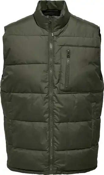 Bol.com ONLY & SONS ONSJAKE QUILTED VEST OTW Heren - Maat S aanbieding