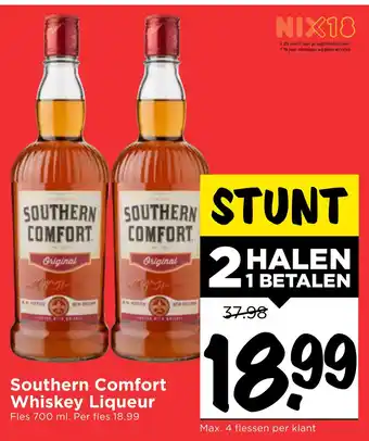 Vomar Voordeelmarkt Southern comfort whiskey liqueur 700ml aanbieding