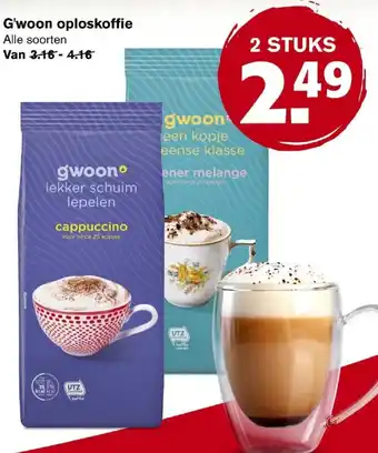 Hoogvliet G'woon oploskoffie aanbieding