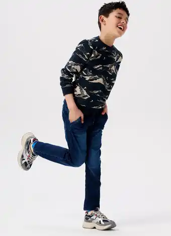 Bol.com Noppies Kids Boys sweater Wilmore long sleeve allover print Jongens Trui - Blauw - Maat 116 aanbieding