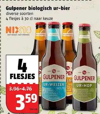 Poiesz Gulpener biologisch ur-bier aanbieding