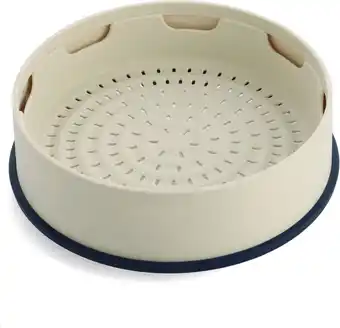 Bol.com GreenPan Steamy siliconen stoommandje - stomer - 24cm - crème aanbieding