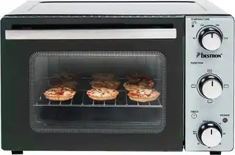 Bol.com Bestron vrijstaande Mini Oven met 20L volume, Bakoven inlcusief Grillrooster & Bakschaal, met 3 programma's: Bovenwarmte, Ond aanbieding