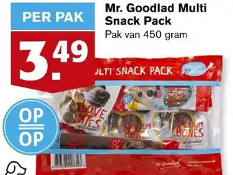 Hoogvliet Mr. Goodlad multi snack pack 450g aanbieding