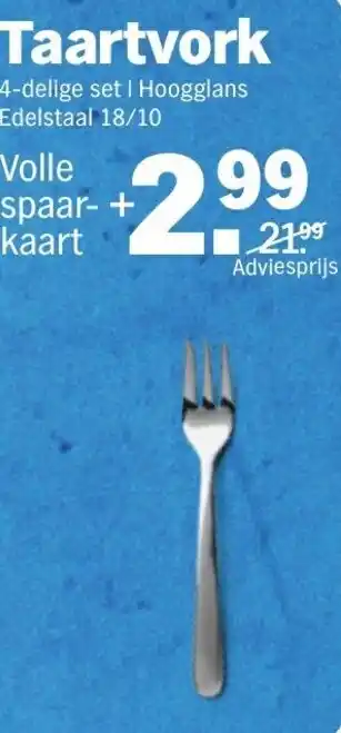 Albert Heijn Taartvork aanbieding