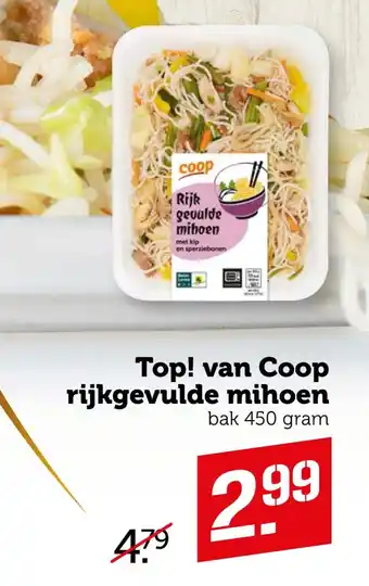 Coop Top! van coop rijkgevulde mihoen le elk 4CO aanbieding