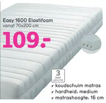 Leen Bakker Easy 1600 elastifoam aanbieding