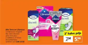 Albert Heijn Alle tena en libresse aanbieding