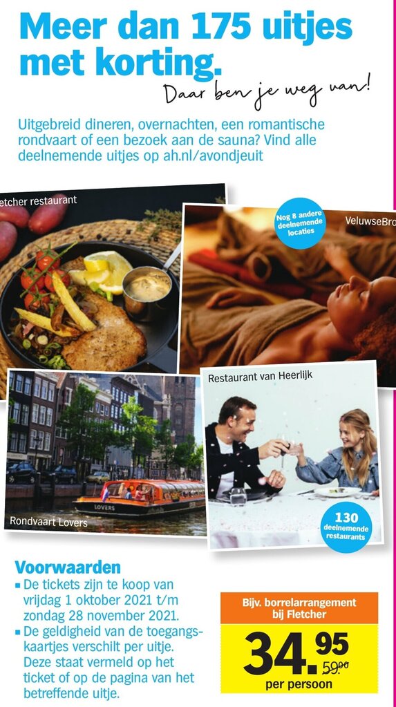 Borrelarrangement bij fletcher aanbieding bij Albert Heijn