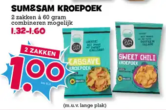 Boon`s Markt Sum&Sam Kroepoek 2*60g aanbieding