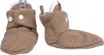 Bol.com Lodger Baby Pantoffels Maat 16 Beige Zacht Katoen Drukknoopsluiting 3-6M Slipper Ciumbelle aanbieding