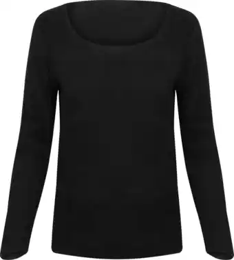 Bol.com MAGIC Bodyfashion Stay Warm Longsleeve Dames Ondershirt - Black - Maat XXL aanbieding