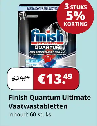 Voordeeldrogisterij Finish quantum ultimate vaatwastabletten aanbieding