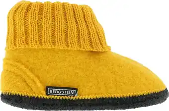 Bol.com Bergstein Cozy Sloffen Unisex Junior - Ocher - Maat 23 aanbieding