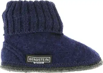 Bol.com Bergstein Cozy Sloffen Unisex Junior - Dark Blue - Maat 35 aanbieding