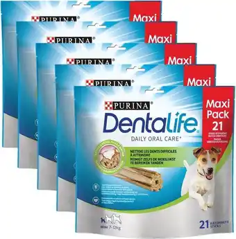 Bol.com Dentalife Daily Oral Care Small - Hondensnacks - Kip - 5 x 345 g aanbieding