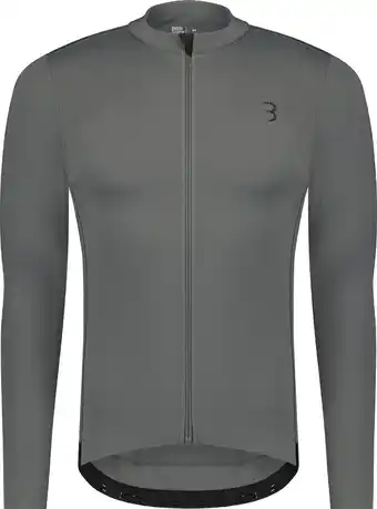 Bol.com BBB Cycling Essence LS Fietsshirt Heren – Lange Mouwen - Allround Wielershirt – Fietskleding Heren – Grijs – Maat XXXL – BBW- aanbieding