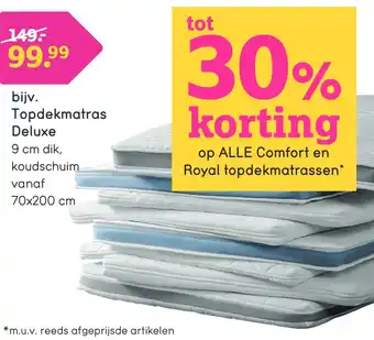 Leen Bakker Topdekmatras deluxe aanbieding