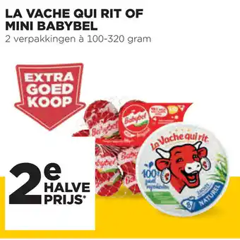 Jumbo La Vache qui rit Cheez Dippers of Mini Babybel 2*100-320g aanbieding