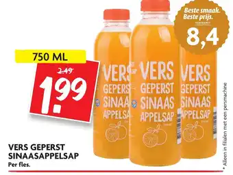 Dekamarkt Vers geperst sinaasappelsap 750ml aanbieding