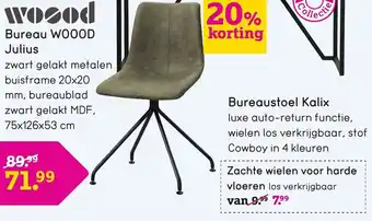 Leen Bakker Bureaustoel Kalix aanbieding